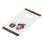 ハロウィーン/魔女/秋/10月 クレジットカード栓抜き (正面アングル)