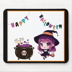 ハロウィーン/魔女/秋/10月 マウスパッド