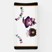 ハロウィーン/魔女/秋/10月 横断幕 (縦)