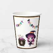 ハロウィーン/魔女/秋/10月 紙コップ (裏面)