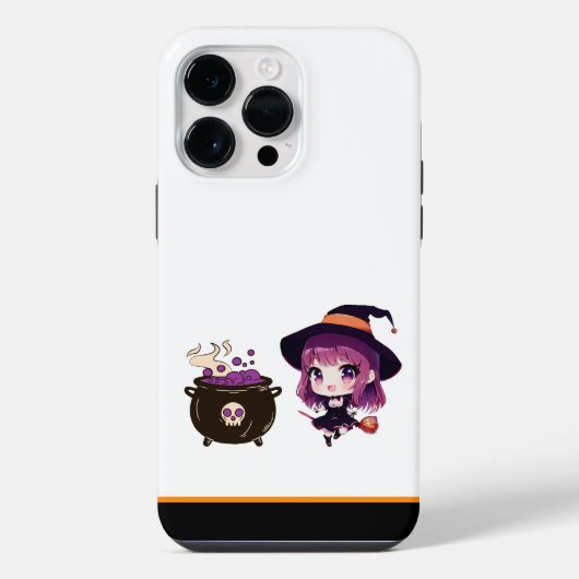 ハロウィーン/魔女/秋/10月 iPhoneケース (裏面)