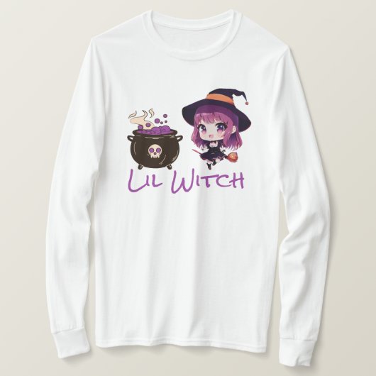 ハロウィーン/魔女/秋/10月 Tシャツ (デザイン正面)