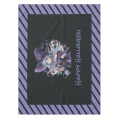 ハロウィーン/魔女/紫 テーブルクロス (正面)