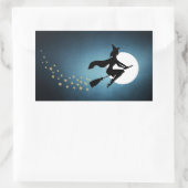 ハロウィーン – 魔女 長方形シール (バッグ)