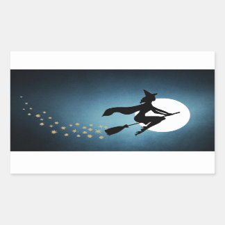 ハロウィーン – 魔女 長方形シール