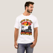 ハロウィーン 魔女 飛行 幽霊 城 Tシャツ (正面フル)