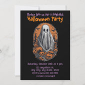 ハロウィーン、10の霊、不気味、パーティの招待状、 招待状 (正面)