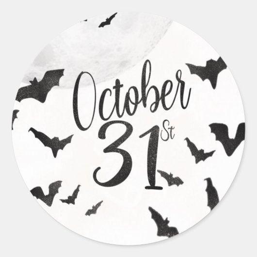 ハロウィーン – 10月31日 – ハローウィンパーティ治療 ラウンドシール (正面)