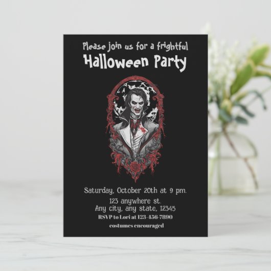 ハロウィーン、12人の吸血鬼、恐ろしい、怖い、 招待状 (スタンド正面)
