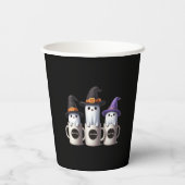 ハロウィーン – 3つの可愛いブー幽霊 紙コップ (裏面)