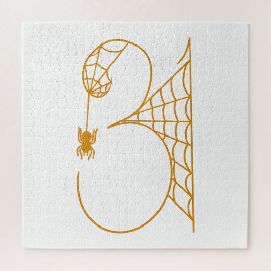 ハロウィーン 31日のクモの巣 ジグソーパズル (縦)