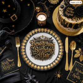 ハロウィーン Bewitching 誕生日 アルカイック様式 ペーパープレート