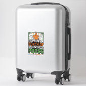 ハロウィーン Hocus Pocus 引用符 ベクター デザイン_1 シール (スーツケース)