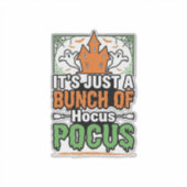 ハロウィーン Hocus Pocus 引用符 ベクター デザイン_1 シール (正面)