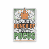 ハロウィーン Hocus Pocus 引用 ベクターデザイン_1 シール (正面)