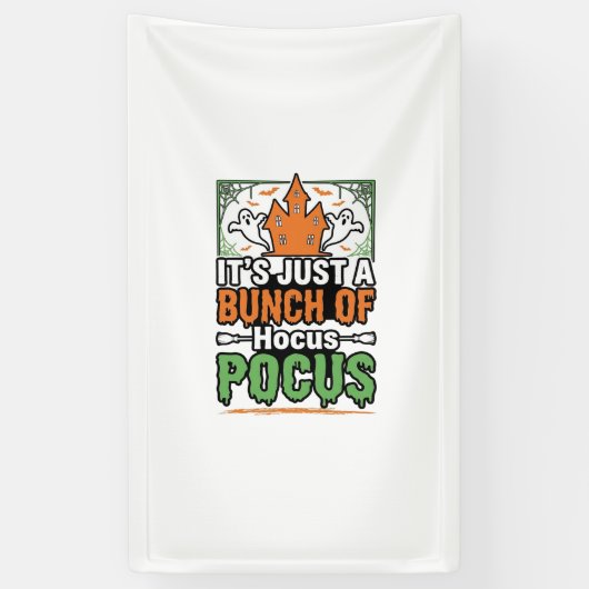 ハロウィーン Hocus Pocus 引用 ベクターデザイン_1 横断幕 (縦)