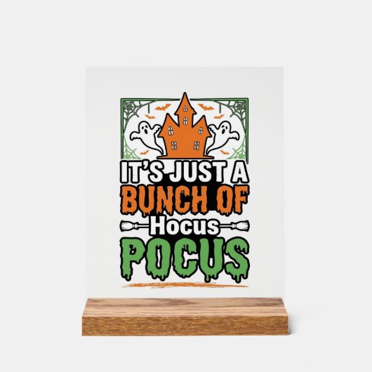 ハロウィーン Hocus Pocus 引用 ベクター デザイン_1 アクリルサイン (正面)