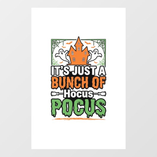 ハロウィーン Hocus Pocus 引用 ベクター デザイン_1 ウィンドウサイン (シート)