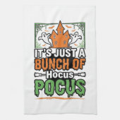 ハロウィーン Hocus Pocus 引用 ベクター デザイン_1 キッチンタオル (縦)