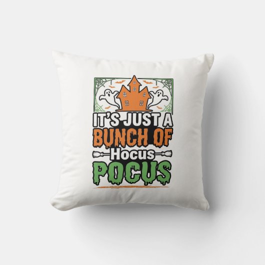 ハロウィーン Hocus Pocus 引用 ベクター デザイン_1 クッション (正面)