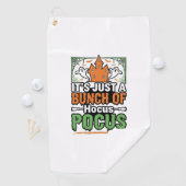 ハロウィーン Hocus Pocus 引用 ベクター デザイン_1 ゴルフタオル (インサイチュ)