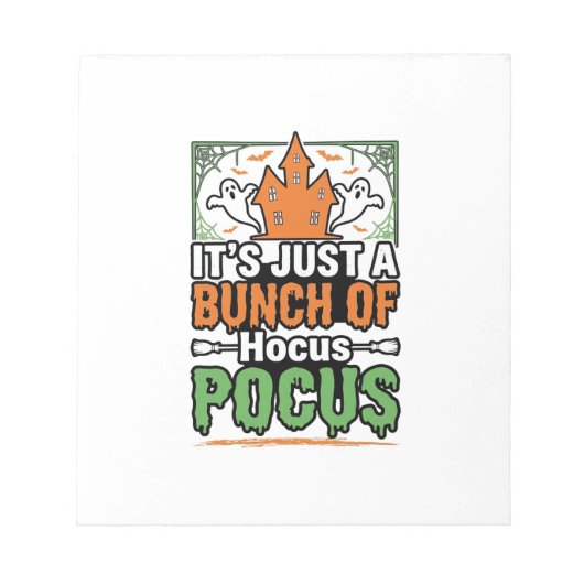 ハロウィーン Hocus Pocus 引用 ベクター デザイン_1 ノートパッド (正面)