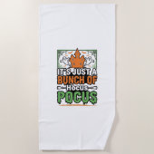 ハロウィーン Hocus Pocus 引用 ベクター デザイン_1 ビーチタオル (正面)