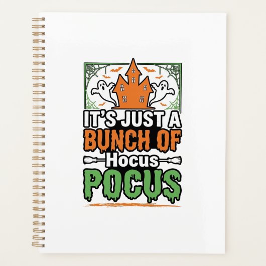 ハロウィーン Hocus Pocus 引用 ベクター デザイン_1 プランナー手帳 (正面)