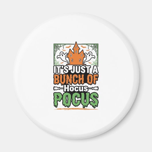 ハロウィーン Hocus Pocus 引用 ベクター デザイン_1 マグネット (正面)