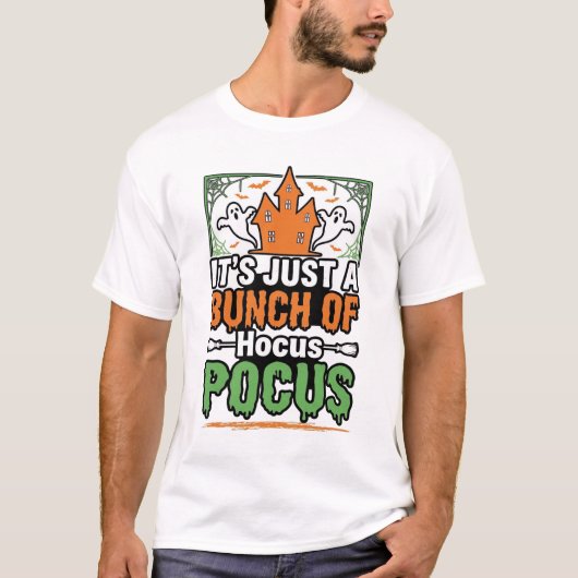 ハロウィーン Hocus Pocus 引用 ベクター デザイン_1 Tシャツ (正面)
