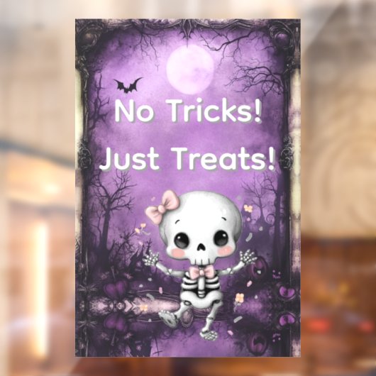 ハロウィーン「No Tricks Just Treat」 ウィンドウサイン (シート2)