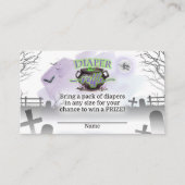 ハロウィーンAベビーが醸造おむつラッフルカードPG エンクロージャーカード (正面)
