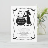 ハロウィーンAベビーは赤ちゃんシャワーを醸造している 招待状 (スタンド正面)