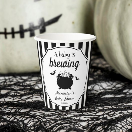 ハロウィーンAベビーは赤ちゃんシャワーを醸造している 紙コップ