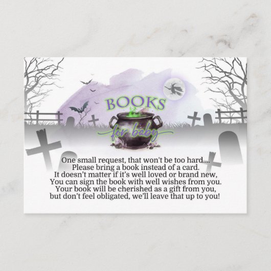 ハロウィーンAベビーはBrewing Book Insert エンクロージャーカード (正面)