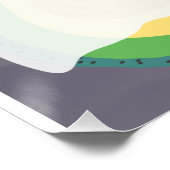 ハロウィーンA-BOO-Cadoかわいいアボカ不気味ド幽霊 ポスター (コーナー)