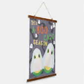 ハロウィーンA-BOO-Cadoかわいいアボカ不気味ド幽霊 吊り下げ型タペストリー (傾斜あり)