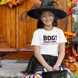 ハロウィーンBOOが乳遠くに癌を怖がる Tシャツ
