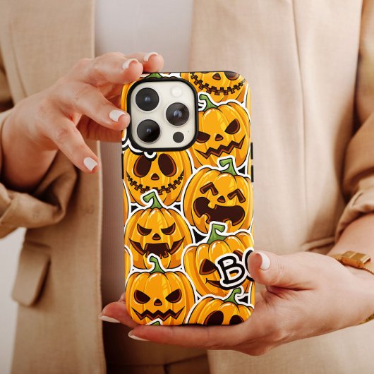 ハロウィーンBOOオレンジカボチャiPhoneケースメイト Case-Mate iPhoneケース