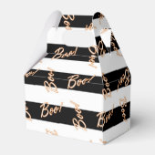 ハロウィーンBOOオレンジ白黒パーティー好意ボックス フェイバーボックス (裏面サイド)