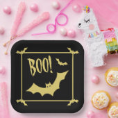 ハロウィーンBOO紙プレートby Poet Adiela Akoo ペーパープレート (パーティー)