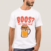 ハロウィーンBOO衣装不気味ブーゼおもしろいー Tシャツ (正面)