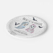 ハロウィーンBoo-yとグールジェンダーが幽霊たち ペーパープレート (アングル)