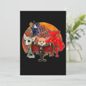 ハロウィーンChihuahua衣装ミイラ邪悪な魔女カボク 案内状 (スタンド正面)