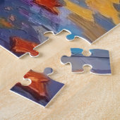 ハロウィーンCoでブルーヒーラードッグズトリックまたはトリートメント ジグソーパズル (側面)