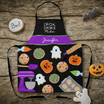 ハロウィーンCOOKIEオールオーバープリントエプロン エプロン<br><div class="desc">完璧なパン屋さんのための可愛いハロウィンクッキー</div>