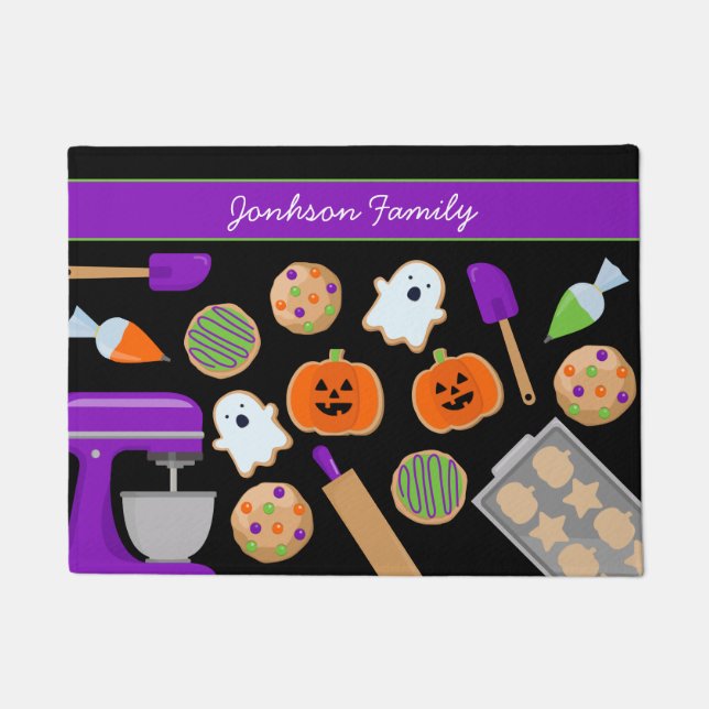 ハロウィーンCOOKIEパーティー ドアマット (正面)