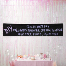 ハロウィーンDIYバナー - オーダーメイドパーティー装飾 横断幕