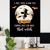 ハロウィーンDNA検査誕生日 ポスター (ホームオフィス)