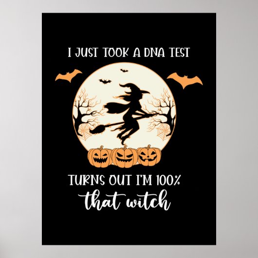 ハロウィーンDNA検査誕生日 ポスター (正面)